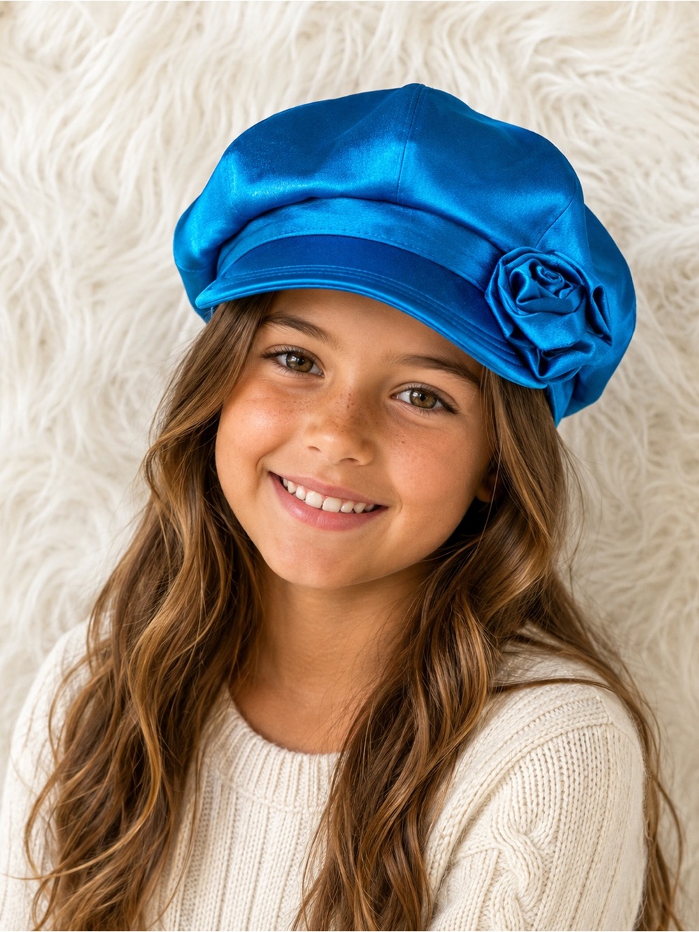 GIRLS SATIN HAT